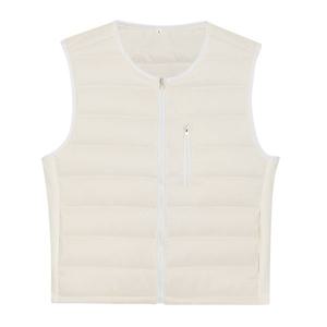 [하프클럽] 남성 캐주얼 라운드넥 경량 패딩 조끼 SO-VEP-Q051-아이보리
