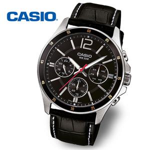 [정품] CASIO 카시오 MTP-1374L-1A 남성 정장 가죽시계