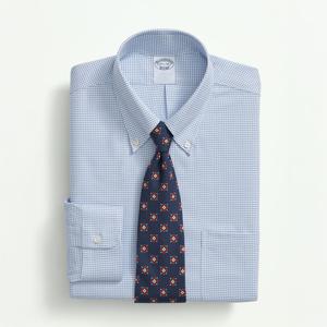 [정상가 195000원] 논아이론 폴로버튼다운 헤링본 스트라이프 드레스셔츠 (화이트/블루) (BBTSMM1025MES)