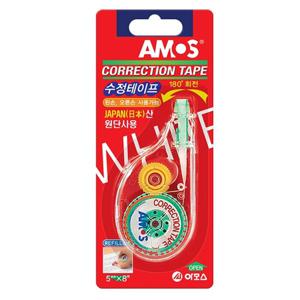 아모스 수정테이프 5mmx8M 필기구 필기류 수정용품 수정테이프 수정액