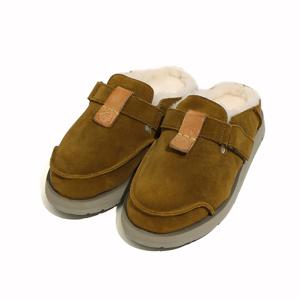 [사토리산] 베니라스 미드 브라운 공용 양털 클로그120117A056