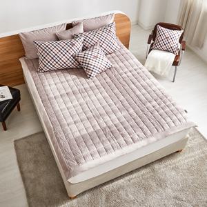 극세사 갤러리 베이지 패드 슈퍼싱글/퀸/킹