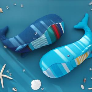 애착 애니멀 쿠션 베개 고래 에어리 2color
