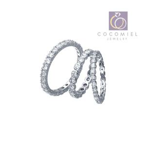 큐빅 레이어드링 EBS-R-18 은반지 실버링 반지 애끼링 은반지 순은반지 925실버반지 실버링