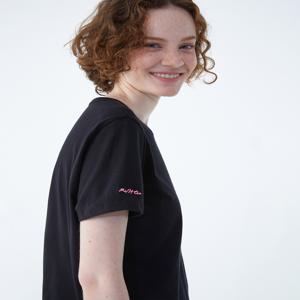 헤지스 여성 [[24SS]] WSTS4B330BK [클리어런스][스테디셀러]블랙 반소매 티셔츠