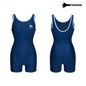 여성 베이직 2부 U백 반신 수영복LS2F861