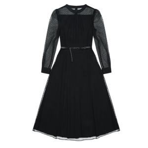 [롯데백화점][씨]메쉬 A라인 벨티드 원피스 (SJOABK2502IZ)