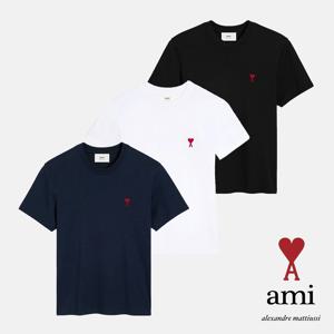아미 남녀공용 하트로고 반팔티