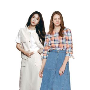 [하프클럽]  블라우스/데님외