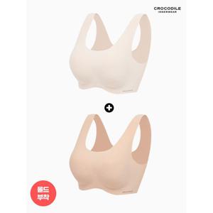 [하프클럽] 라이크라 쉘론 데일리 몰드부착 U넥 감탄브라 1+1 CDWBR5O0102