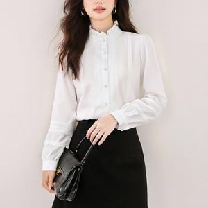 네스프릴넥테이퍼드블라우스 LU00150