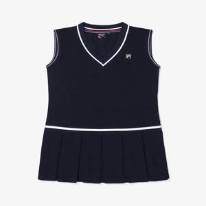 휠라 테니스 면혼방 피케 브이넥 베스트 원피스 FS2OPG2361F_INA