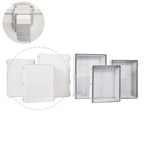 박스코 전기 하이 박스 힌지타입 ABS 플라스틱 회색커버 방수 200x300x180mm (BC-AGR-203018)