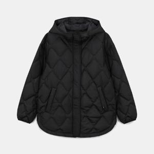 [롯데백화점] (행사)]여성 거위털 루즈핏 패딩 후디 미드 다운 자켓 7K82047