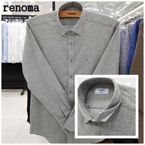 겨울 슬림핏 셔츠 /트위스트얀 트윌 솔리드/카라- 스냅 버튼/ RMWSLP150 -A_US