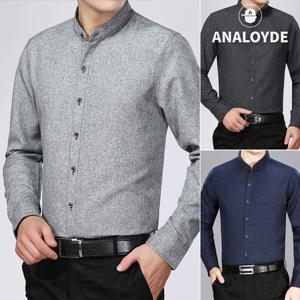 남성빅사이즈셔츠 와이셔츠 남자정장 남방 차이나카라 캐주얼 긴팔_AST01