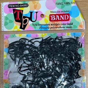 블랙 링고 헤어 머리끈 학생 아동 인형 곱창 고무줄 블랙 학생 곱창 고무줄