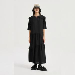 [정가398000] 앞뒤 주름 앤 셔링 롱원피스 LQDAM25200