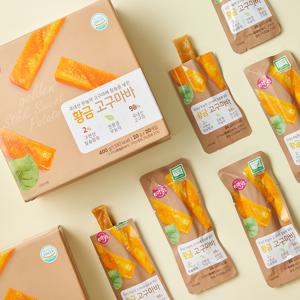 [이더스] 국내산 무농약 고구마에 칼슘을 넣은 황금 고구마바 400g (20g x 20개입)