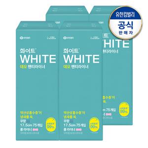 화이트 데오 팬티라이너 롱 75매x4팩