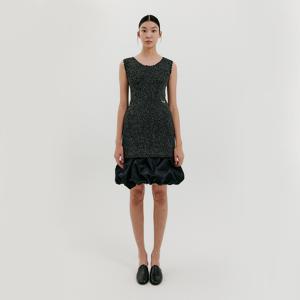 Sleeveless Knit Dress - Black