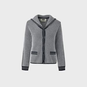 Sailor Collar Knit Cardigan - Navy