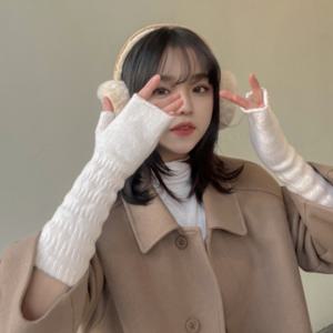 [브리치]  /  보온성갑/울워머  니트 꽈배기 팔 토시 겨울 장갑