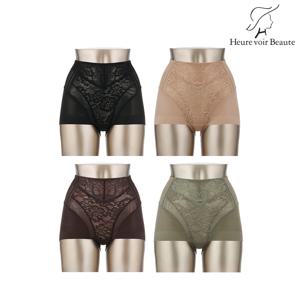 에르뷔보떼 시그니처 사각 보정 거들 팬티 4종세트(베이지+다크브라운+카키+블랙)