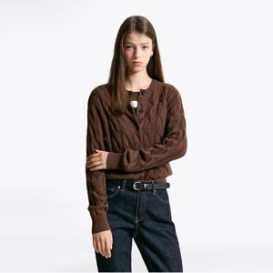 타미힐피거 소프트 울 케이블 크루넥 가디건 (T22F7KCD080WT2GV0)