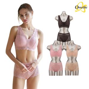 라이크라 텐션업 그레이스 핏 브라팬티 6종세트(핑크+베이지+세피아)