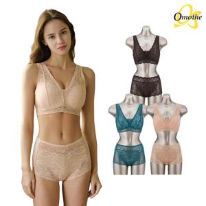 라이크라 텐션업 그레이스 핏 브라팬티 6종세트(그린+베이지+세피아)