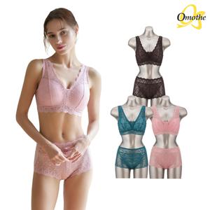 라이크라 텐션업 그레이스 핏 브라팬티 6종세트(그린+핑크+세피아)