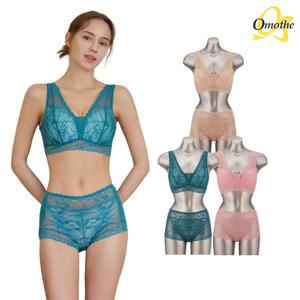 라이크라 텐션업 그레이스 핏 브라팬티 6종세트(그린+핑크+베이지)