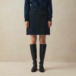 [정상가 199000원][여성] 부클 2포켓 스커트 (네이비) (BBKZWF4151QEF)