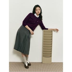 [B. my] 캐시미어 혼방 에이미 카디건  퍼플 (BF585AN01U)