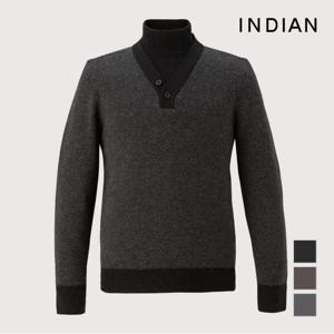 INDIAN  이중카라하프넥니트_MITBHXW9331
