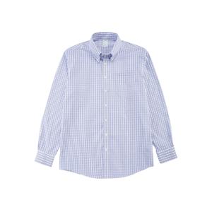 [정상가 139000원] 논아이론 폴로버튼다운 체크 드레스셔츠 (블루) (BBTSMF0885MES)