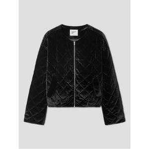 [11/8 무료반품] 다이아몬드 퀼팅 벨벳 패딩  블랙