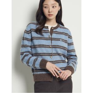 셔틀랜드 스트라이프 카디건  스카이 블루 (BF5X5AC04Q)