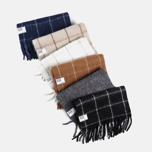 울혼방 그리드 체크 머플러 메리다 (6 colors)