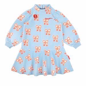 [키즈]올 오버 리본 플리스 하프넥 원피스_BP54OD401