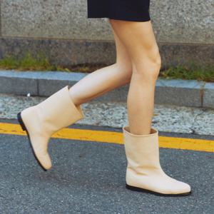 [정상가:148,000원]코모레비뮤지엄 KM034 핸드메이드 하이브리드 미들 레인부츠ㅣ4Colors