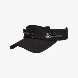 여성 레더 리본 바이저 (블랙)