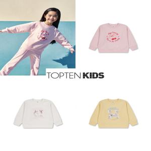 MKF1TR2101 여아 테리 전사 그래픽 스웨트셔츠