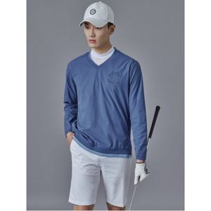 남성 우븐라운드 긴팔 티셔츠  블루 (BJ5241B01P)