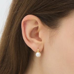 H에디션 실버(Y) 진주 원터치 귀걸이 8mm HL6E55616Y9XXX