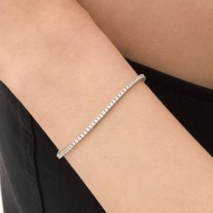 에센스 실버(W) 4프롱 테니스 팔찌 2.0mm HL4B55426W9