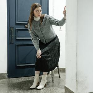 [최초가 198000원] 육각 퀼팅 패딩 코쿤 밴딩 스커트(3colors)_YJ10WRPSK03