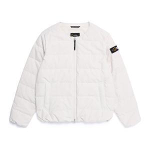 N254WDW029 여성 헤론 U넥 와펜 경량 구스다운 점퍼 CRYSTAL BEIGE