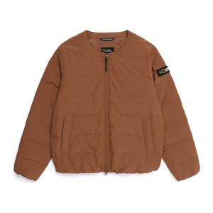 N254WDW029 여성 헤론 U넥 와펜 경량 구스다운 점퍼 BRICK